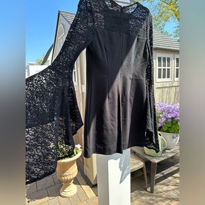 Vince camuto black lace dress size 6